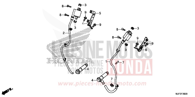 IGNITION COIL for CTX700 ABS DARKNESS BLACK METALLIC (NH463) from 2014